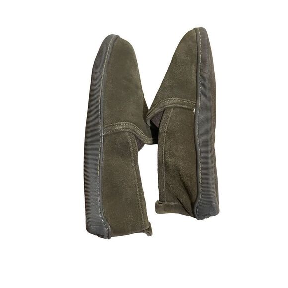 Mens minnetonka Romeo suede leather faux fur slippers - Picture 4 of 10